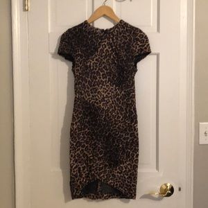 Torn by Ronny Kobo Leopard/Animal Print Bodycon